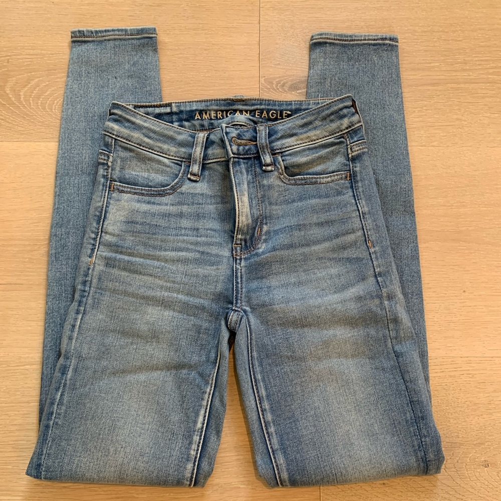American Eagle high rise skinny jeans